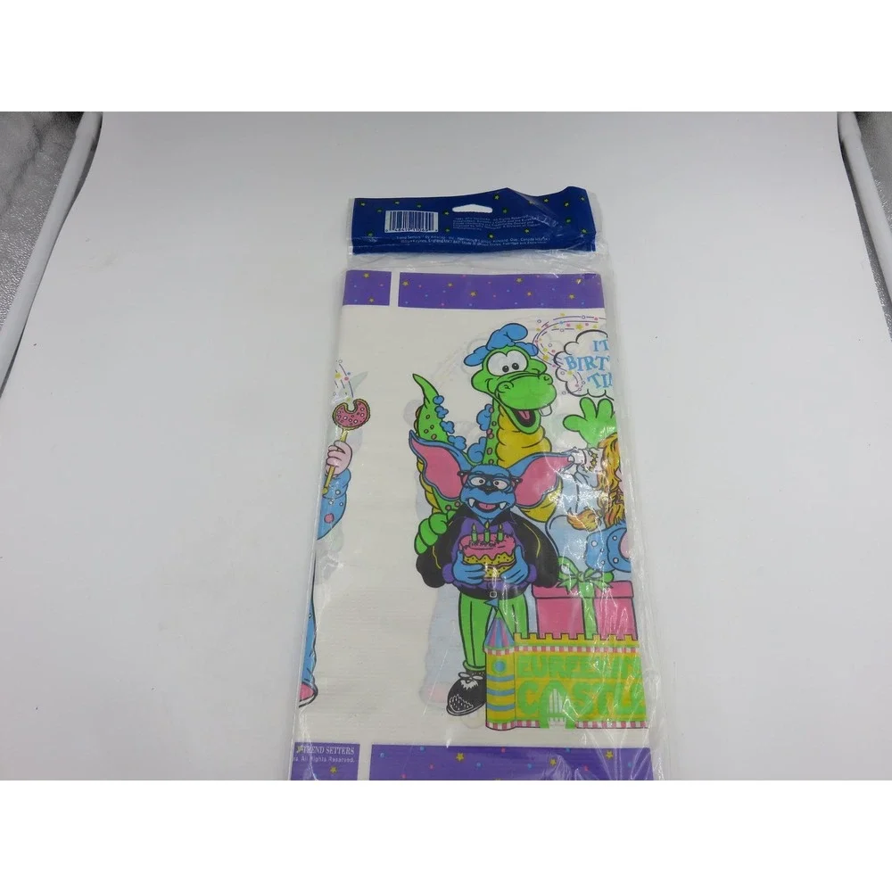 Vintage 1991 Eureekas Castle Tablecover Nickelodeon 90s Party Supply Amscan NEW